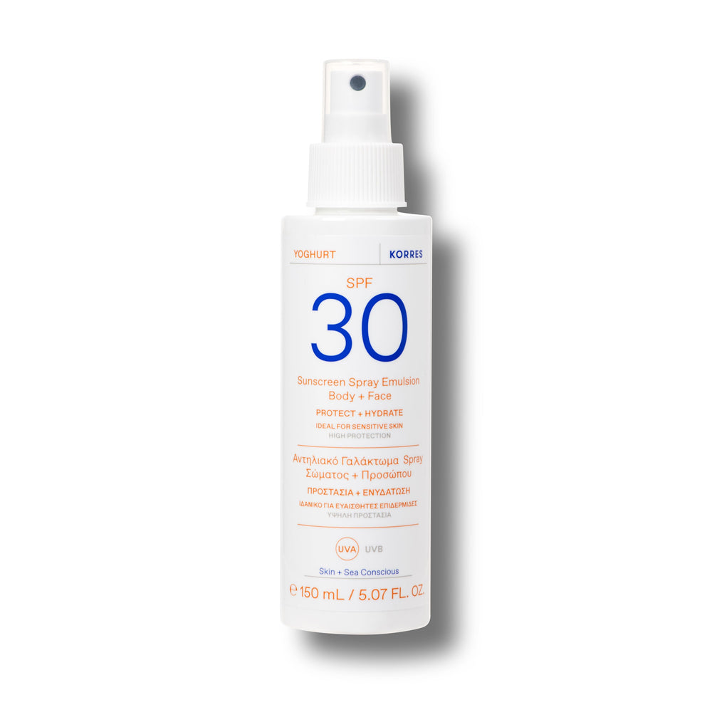 YOGHURT emulsione solare spray per viso e corpo SPF30 