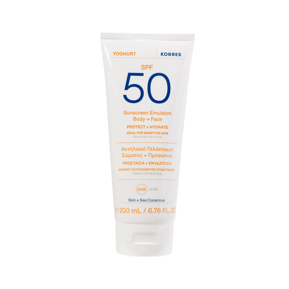 YOGHURT emulsione solare per corpo e viso SPF50