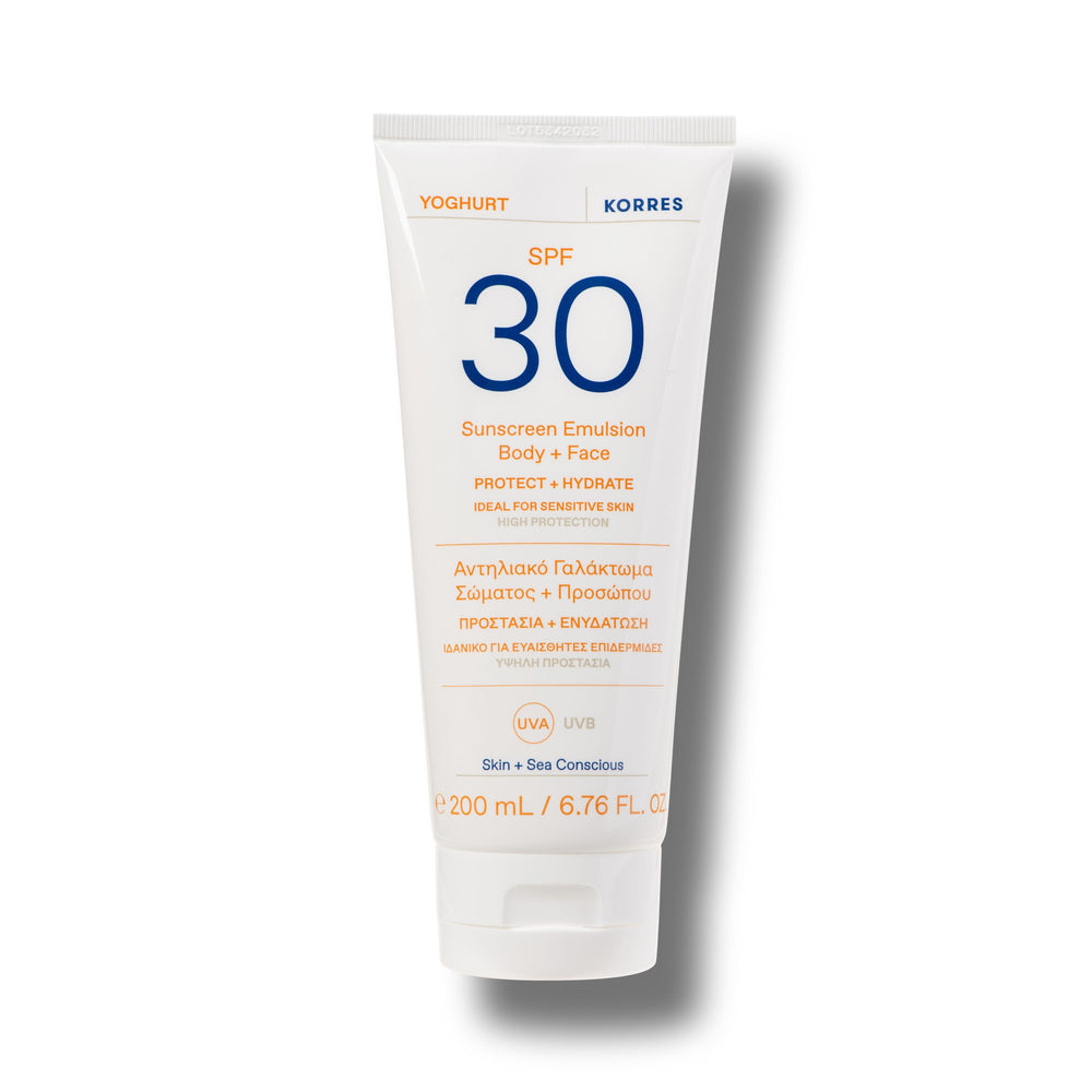 YOGHURT emulsione solare per corpo e viso SPF30