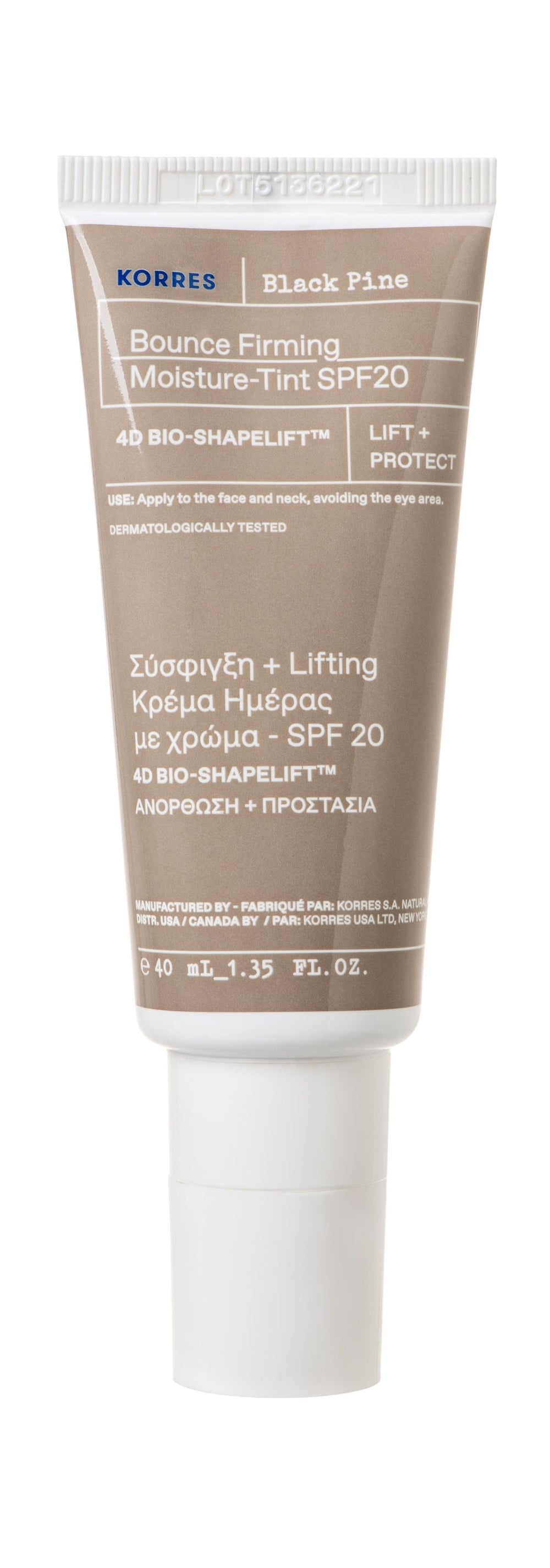 Ujędrniający krem nawilżający BLACK PINE 4D BioShapeLift™ z filtrem SPF20