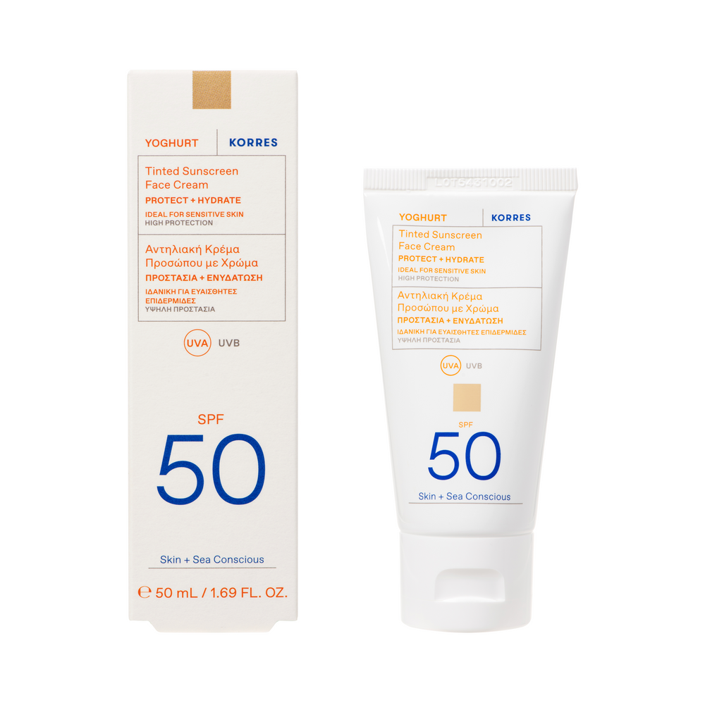 YOGHURT Crema solare colorata per il viso SPF50 